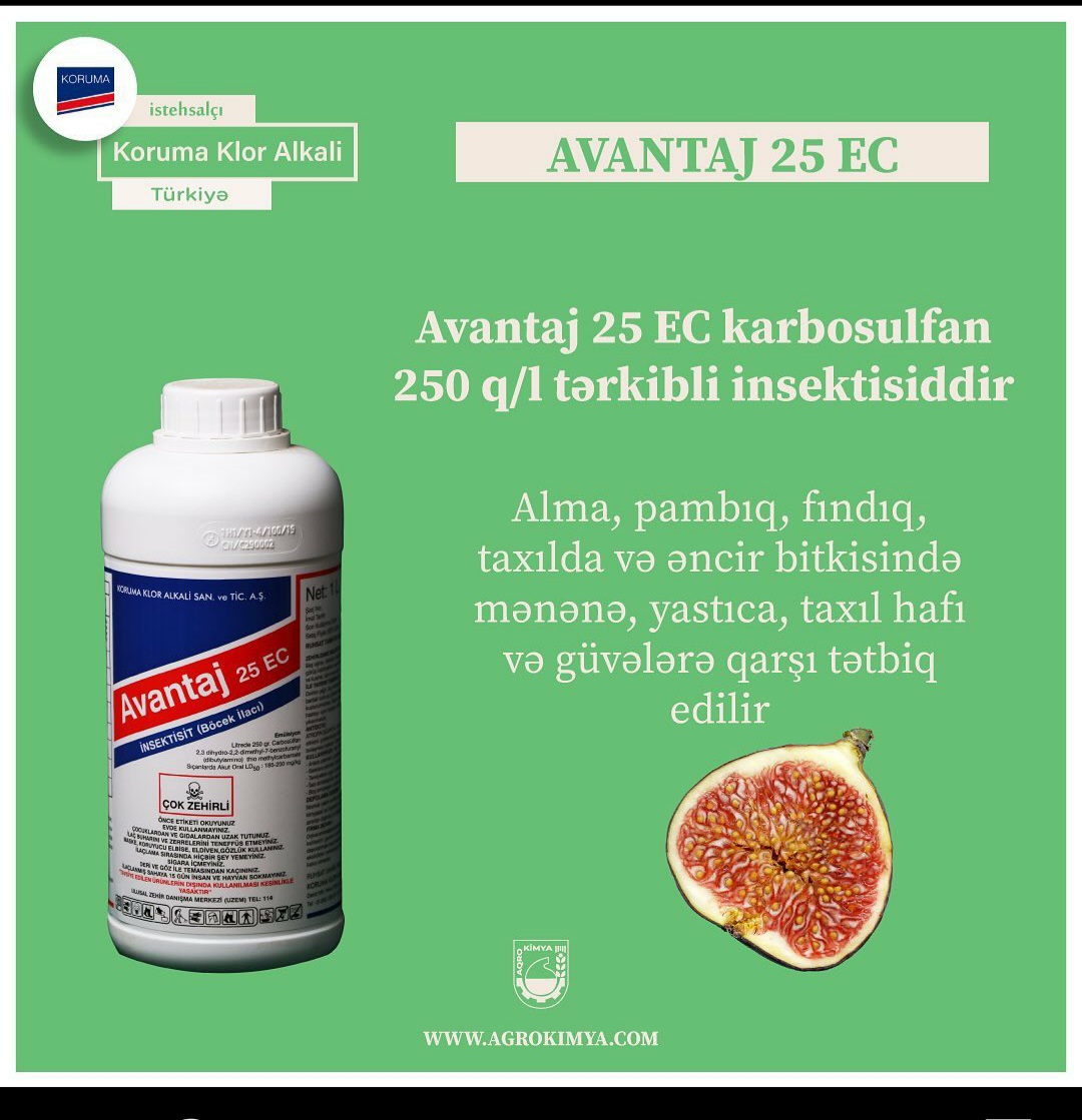 Avantaj 25 EC  / TÜRKİYƏ / KORUMA KLOR ALKALI / litr / 1.00 litr - thumbnail 1
