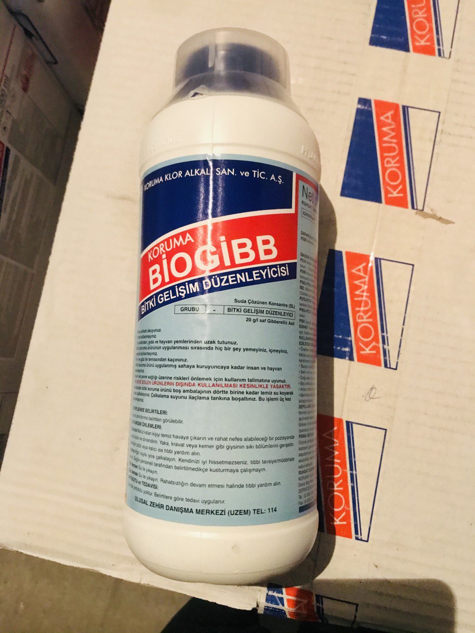Biogibb TB / TÜRKİYƏ / KORUMA KLOR ALKALI / litr / 1.00 litr - thumbnail 1
