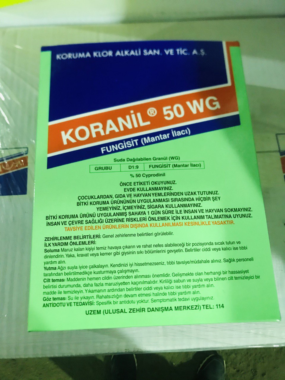 Koranil 50 WG / TÜRKİYƏ / KORUMA KLOR ALKALI / kq / 0.40 kq - thumbnail 1