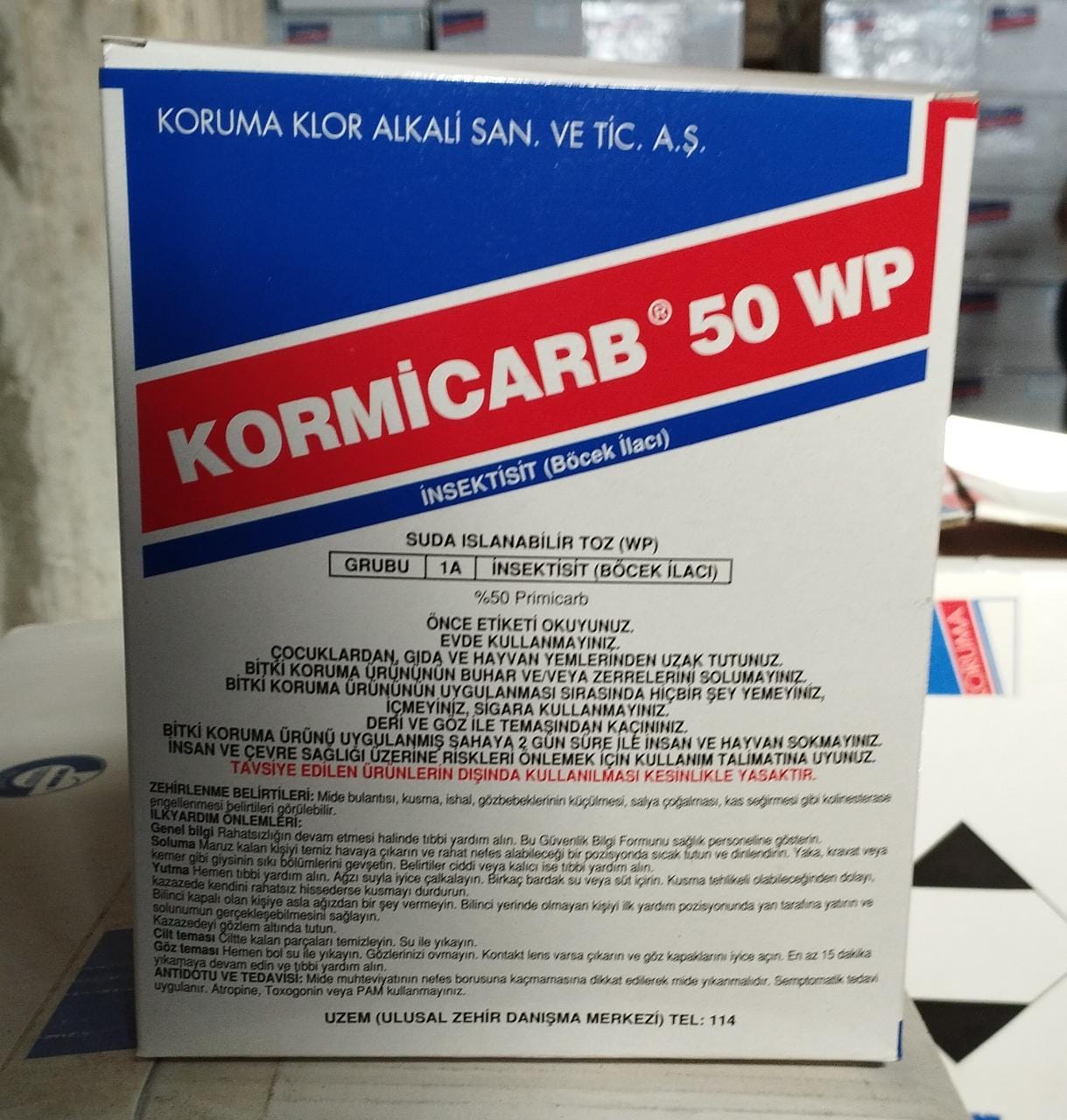 Kormicarb 50 WP / TÜRKİYƏ / KORUMA KLOR ALKALI / kq / 0.50 kq - thumbnail 1