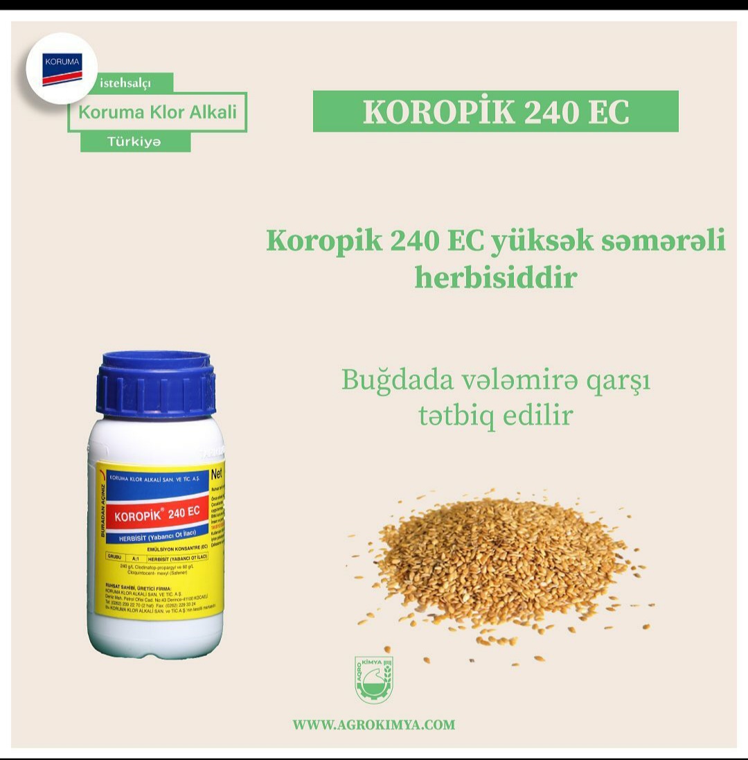 Koropik 240 EC / TÜRKİYƏ / KORUMA KLOR ALKALI / litr / 0.20 litr - thumbnail 1
