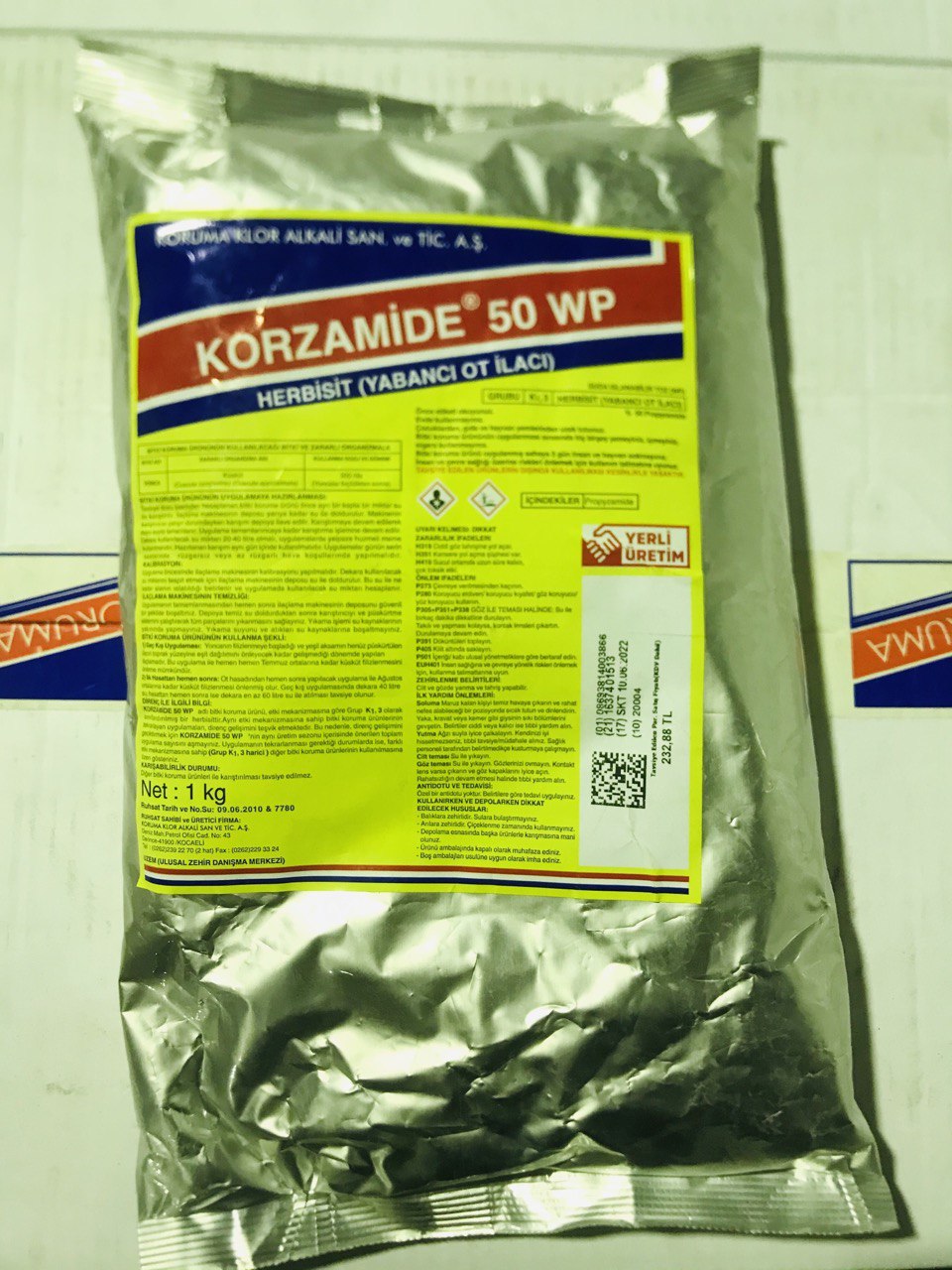 Korzamide 50 WP / TÜRKİYƏ / KORUMA KLOR ALKALI / kq / 1.00 kq - thumbnail 1