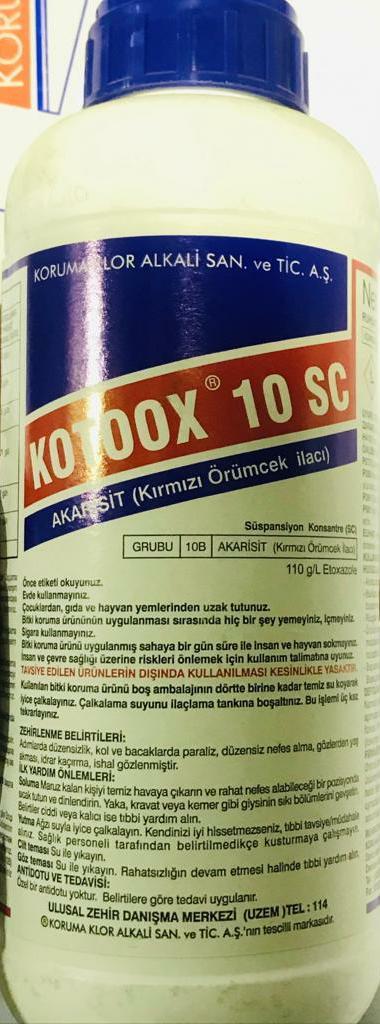 Kotoox 10 SC / TÜRKİYƏ / KORUMA KLOR ALKALI / litr / 1.00 litr - thumbnail 1