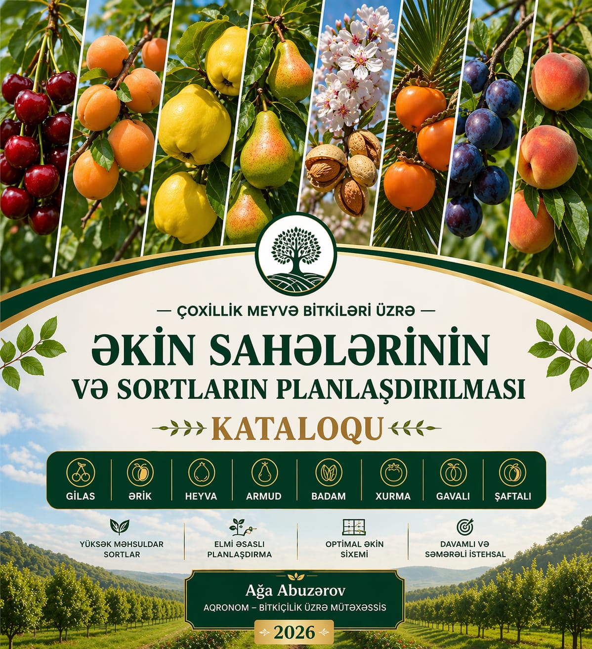 Əkin sahələrinin və bitki sortlarının planlaşdırılması(çoxillik bitkilər üzrə)