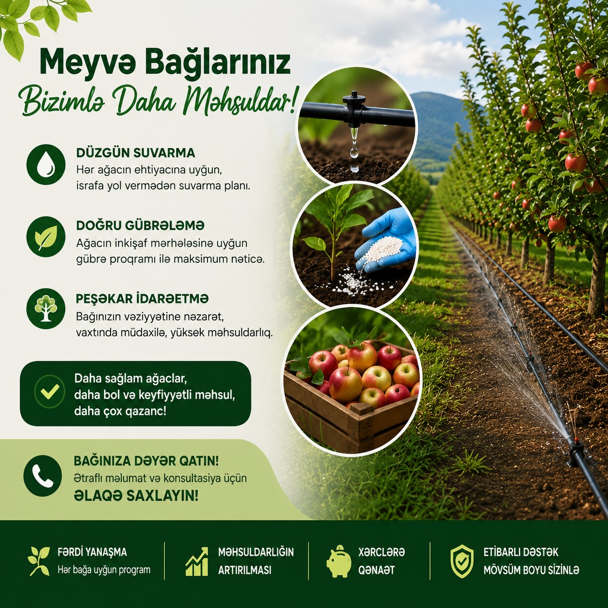 Suvarma və gübrələmə idarəçiliyi(çoxillik bitkilər üzrə)