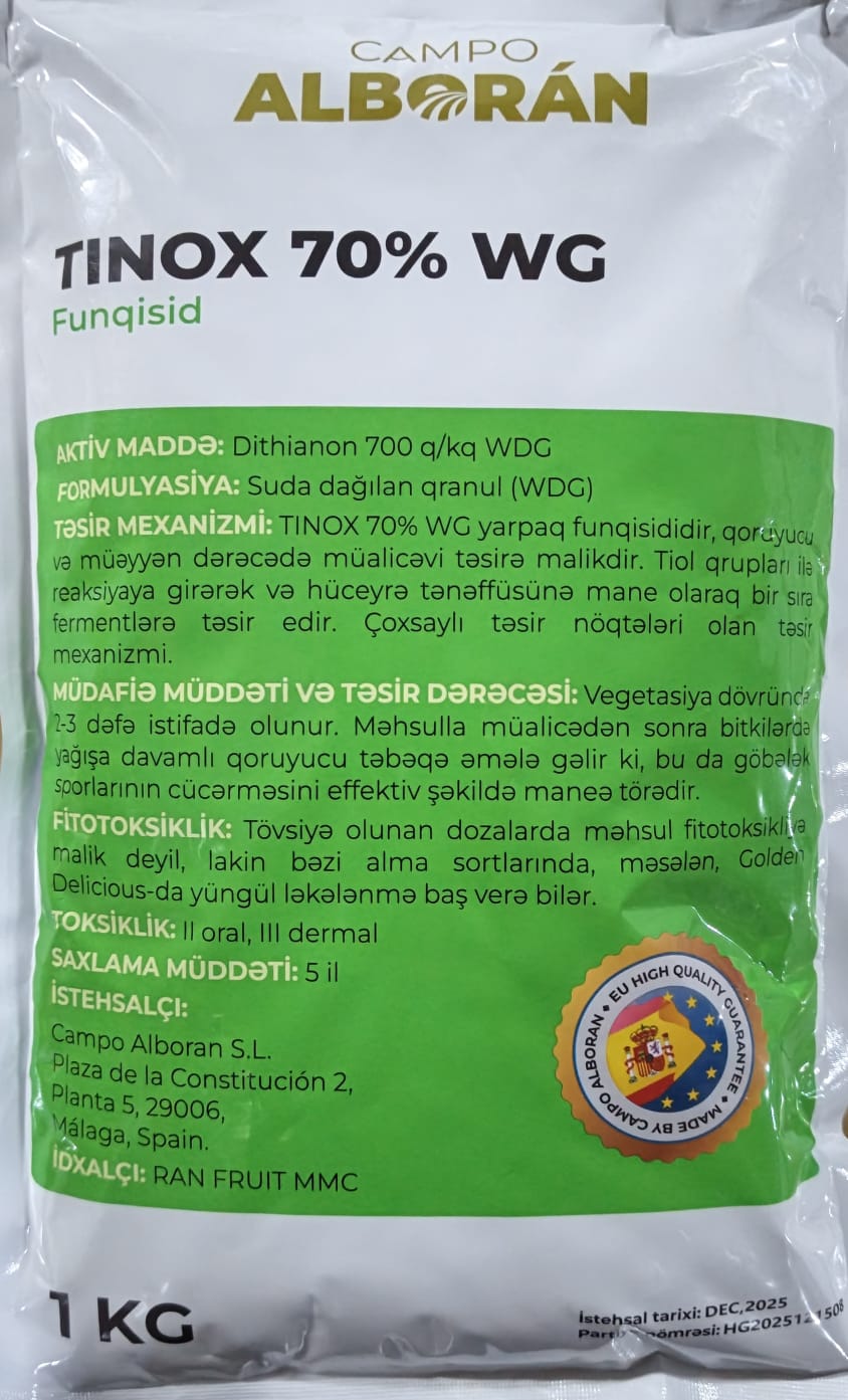 Tinox 70% WDG-"Campo Alboran S.L"-İspaniya / TINOX 70% WDG / 1 kq