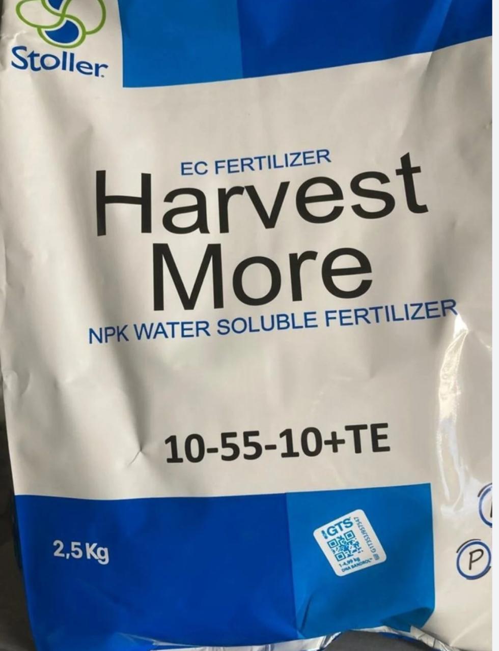 Harvest More 10-55-10+TE(Toz)-Stoller Turkey Organik Tarim San. Tic. A.Ş / 2.5 kq
