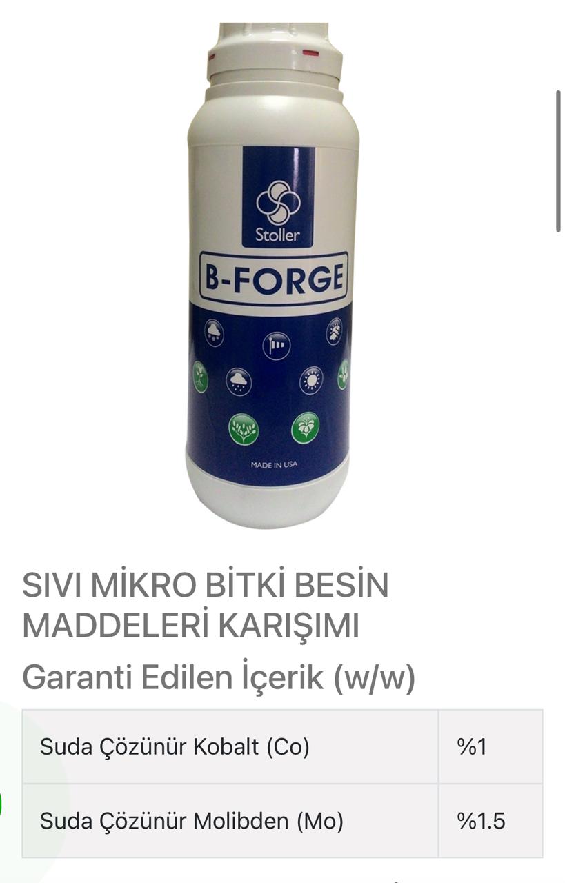 B-Forge(Mikro gübrə)-Türkiyə Respublikasının "Stoller Turkey Organik Tarım San.Tic / 1 litr