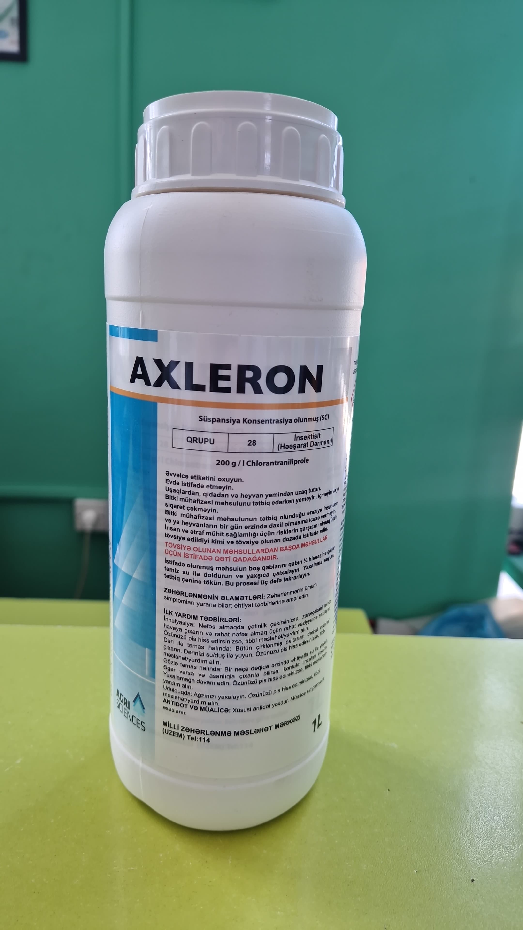 AXLERON - "AGRI SCIENCES TARIM VE İLAÇ ÜRÜNLERI" - Turkey / 1 litr