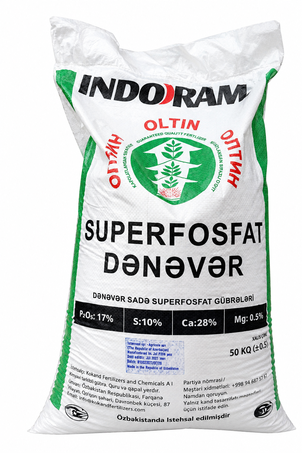 Superfosfat dənəvər-“İndorama Kokand Fertilizers"-Özbəkistan / İndorama / 1 kq