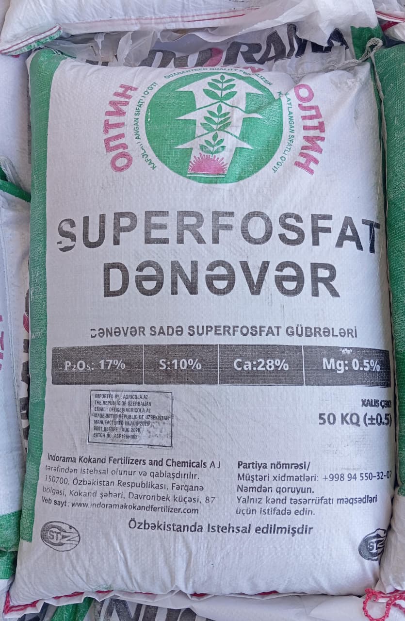 Superfosfat dənəvər-“İndorama Kokand Fertilizers"-Özbəkistan / 1 kq